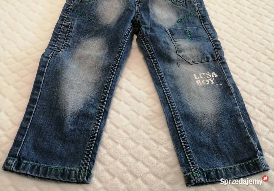 Spodnie dżinsowe niebieskie 4 98 LUSA Odzież Czeladź sprzedam