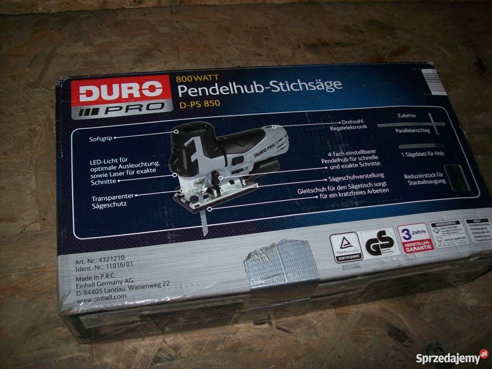 WYRZYNARKA DURO PRO D 850 800watt z Niemiec Głogowa