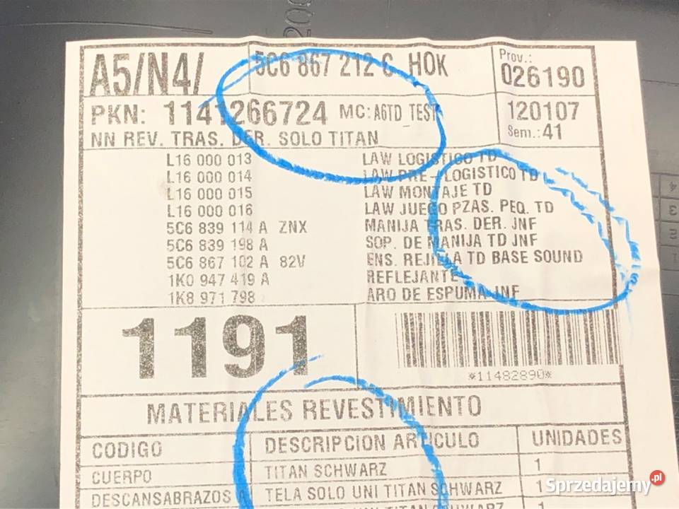 BOCZEK DRZWI PRAWY TYŁ VW JETTA IV SedanLimuzyna