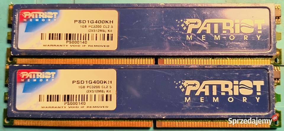 Kości 1GB dwie sztuki Bielsko-Biała