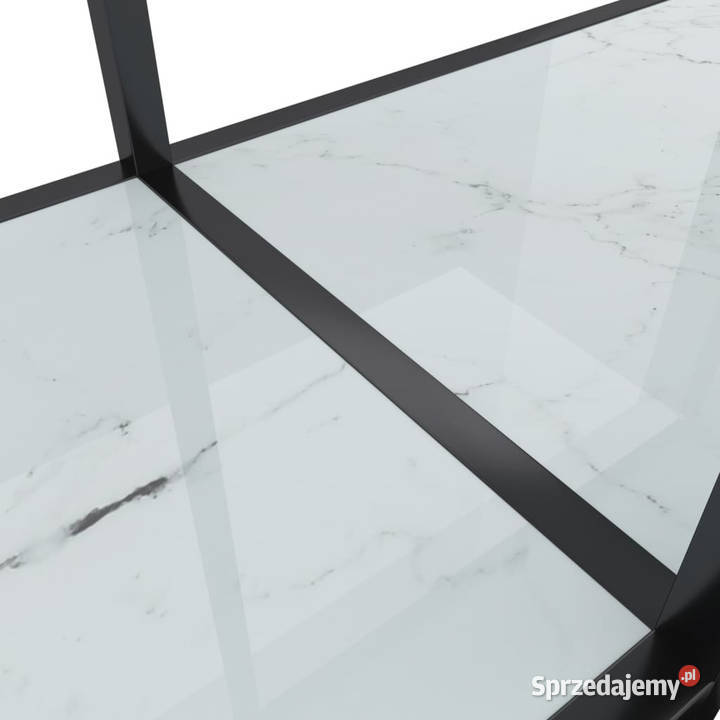 Stolik konsolowy biały 140x35x755 szkło mazowieckie Warszawa sprzedam