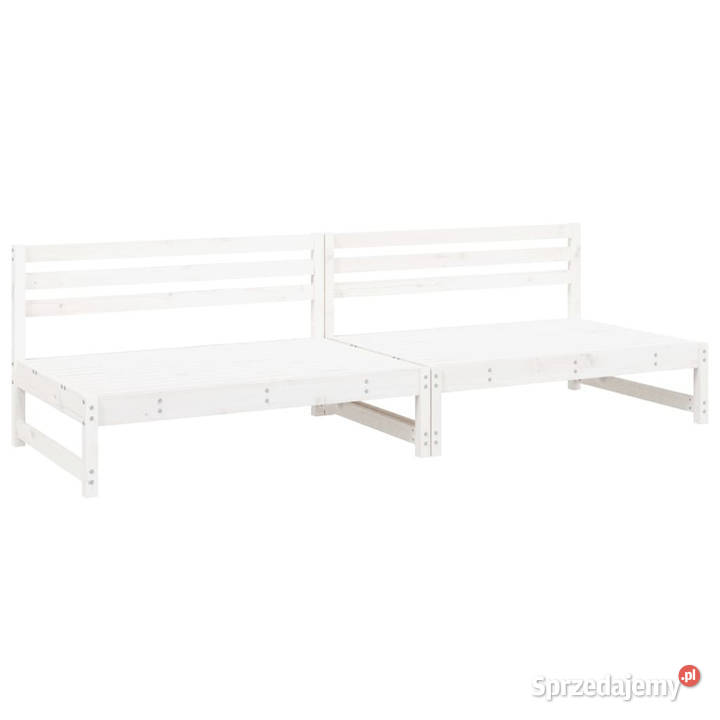 Sofy środkowe do ogrodu 2 białe 120x80 sosnowe Warszawa
