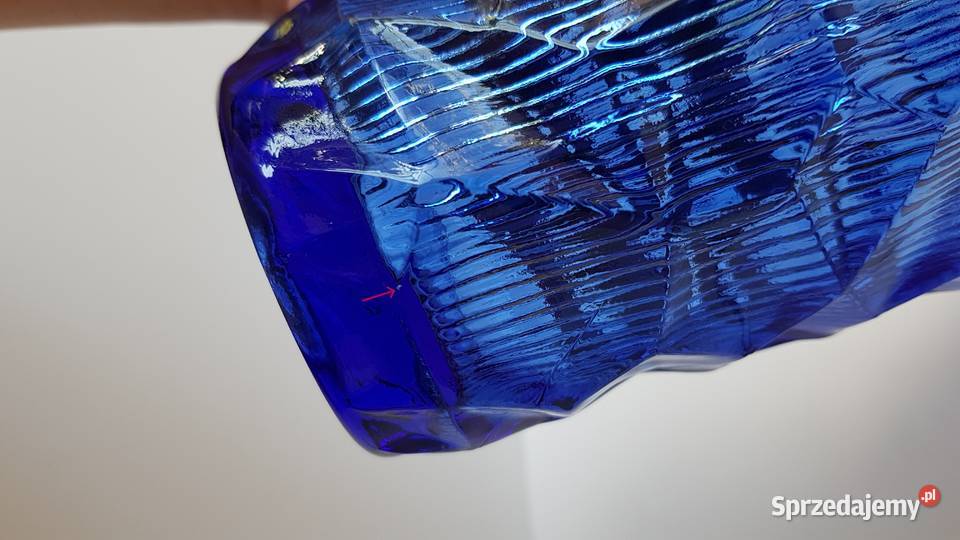 Wazon OKULUS 1 Ząbkowice kolorowe szkło PRL Porcelana i szkło Dąbrowa Górnicza