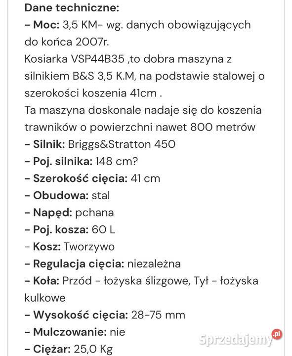 Kosiarka spalinowa victus