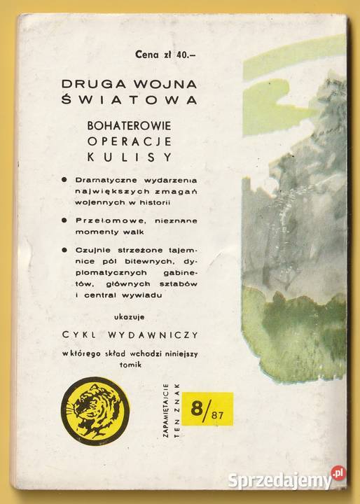 ŻÓŁTY TYGRYS KULISTY PIORUN 1987 Pozostałe Łódź