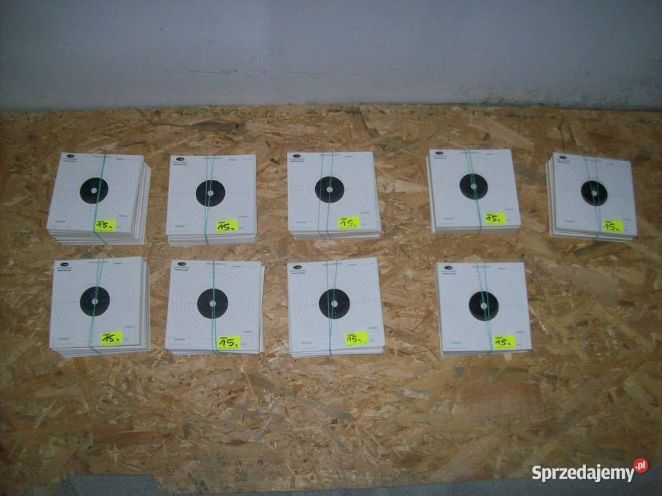 Tarcze strzeleckie sportowe 14x14 100 sztuk Głogowa