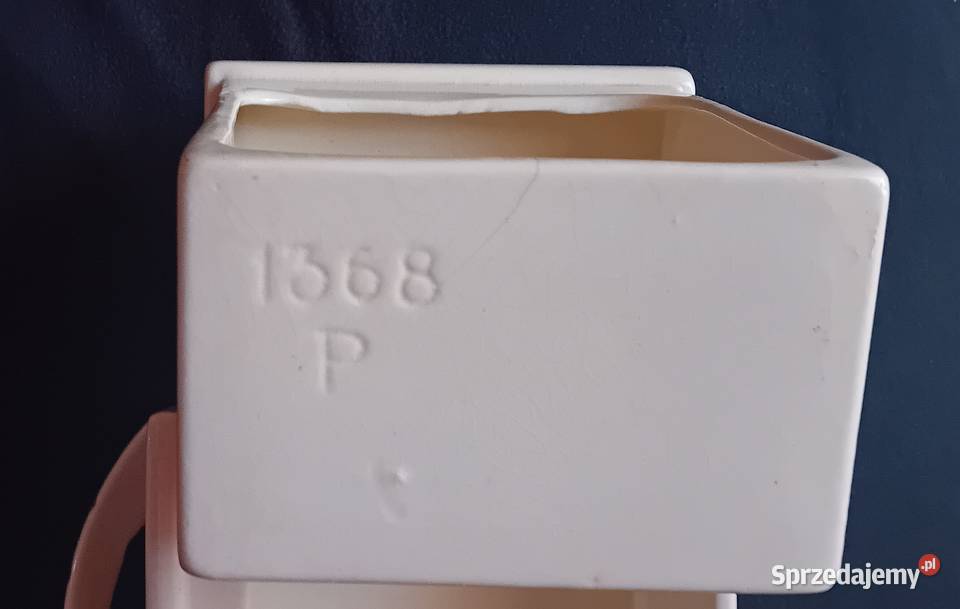 Dwie większe szufladki fajansowe Włocławek Porcelana i szkło Koźminek