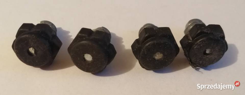 Nóżka meblowa regulowana czarna ślizg meblowy