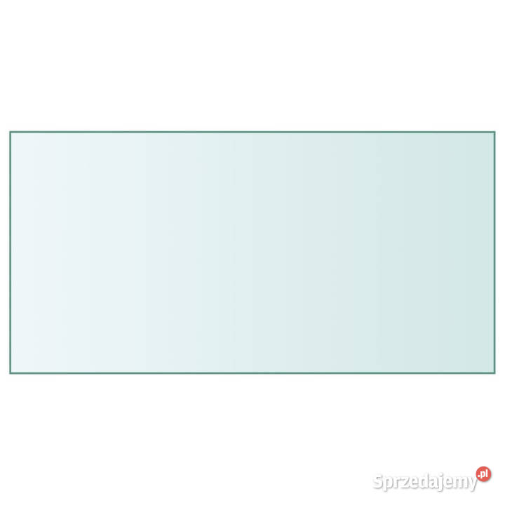 Blat stolika przezroczysty 50x100 szkło mazowieckie