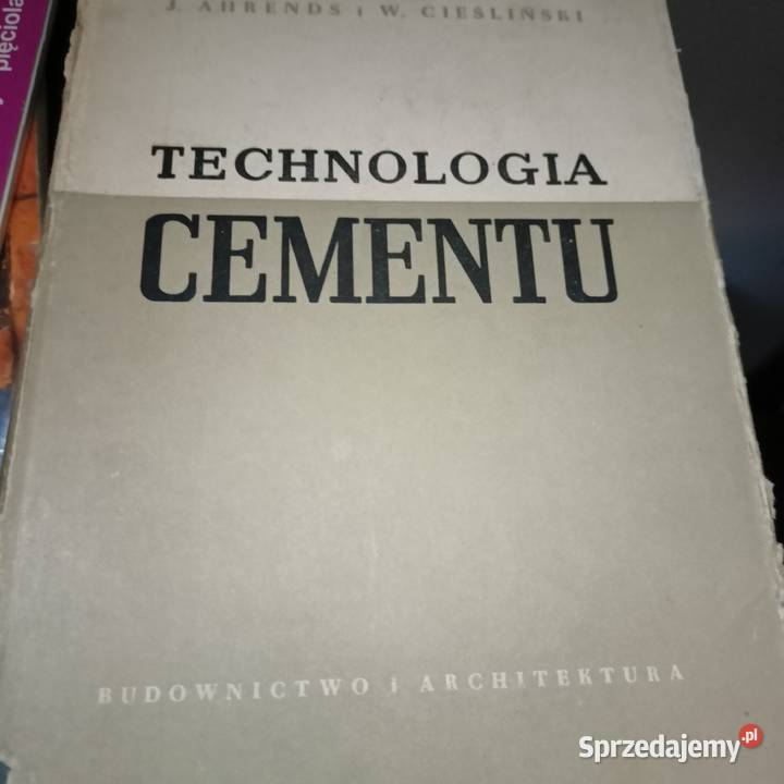 Technologia cementu książki antykwariat Bródno Warszawa
