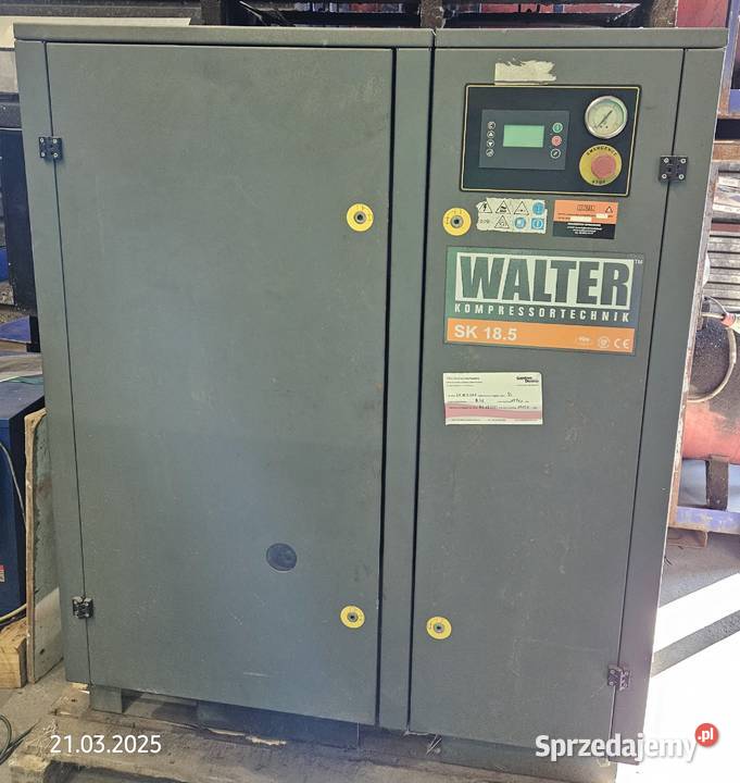 Sprężarka śrubowa Walter SK 185 z osuszaczem Racibórz sprzedam