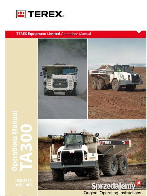 Terex TA300 instrukcja obsługi i naprawy Kielce