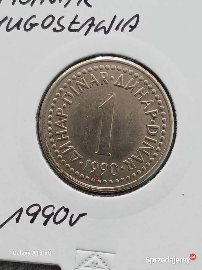 1 Dinar Jugosławia 1990 r.