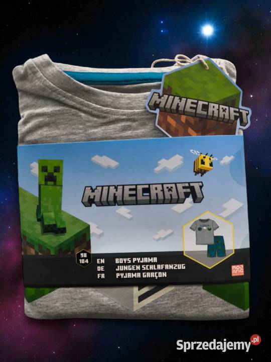 Nowa oryginalna piżama Minecraft chłopiec gra śląskie Sosnowiec
