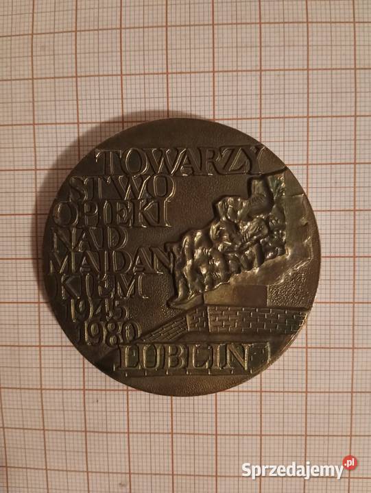 Medal Majdanek Obóz koncentracyjny Lublin 1980 Kolekcje