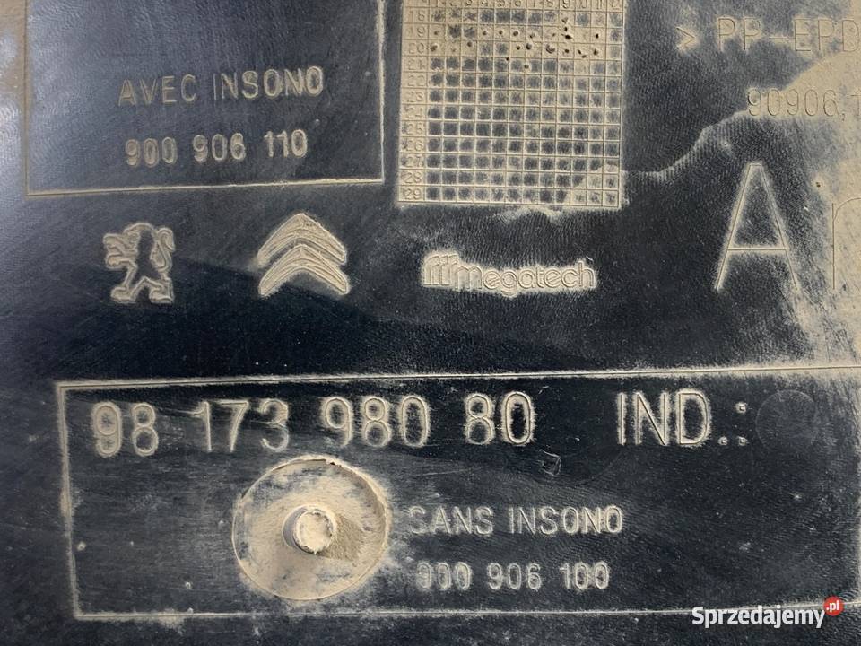 NADKOLE PRAWY TYŁ PEUGEOT PARTNER IV 9817398080