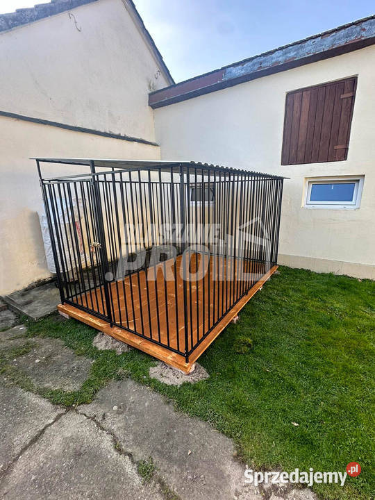 Kojec psa 2x3m Podłoga drewniana Dach spad w bok