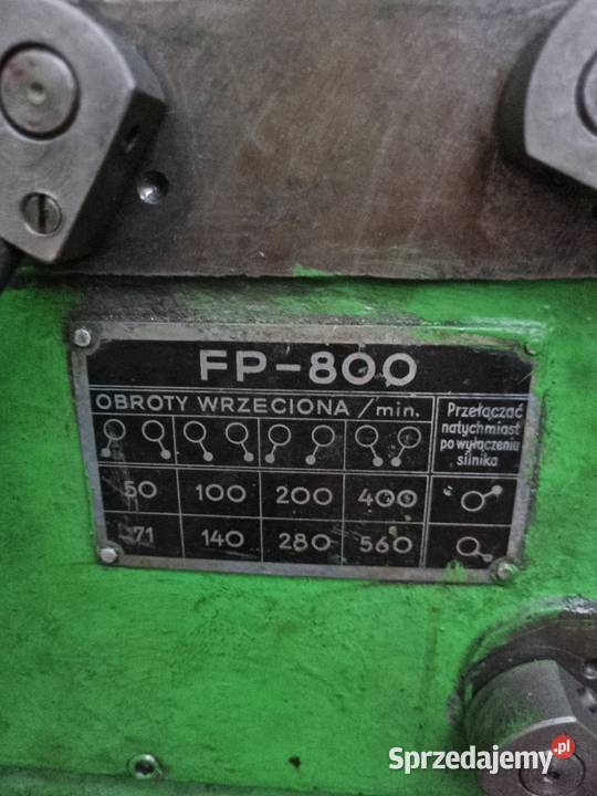 Frezarka fp800 Pozostałe Bielawa