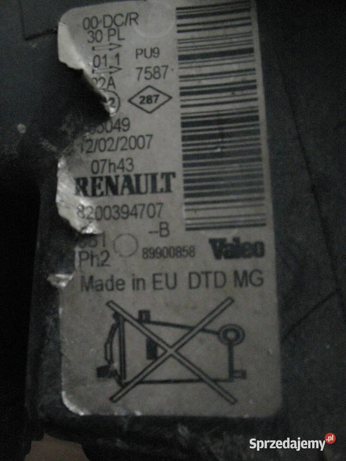 lampa przód ksenon renault espace IV lift Lublin sprzedam