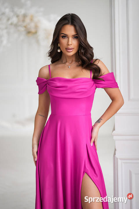 Suknia brokatowa sukienka wieczorowa druhna Rozmiar 48 Jelenia Góra