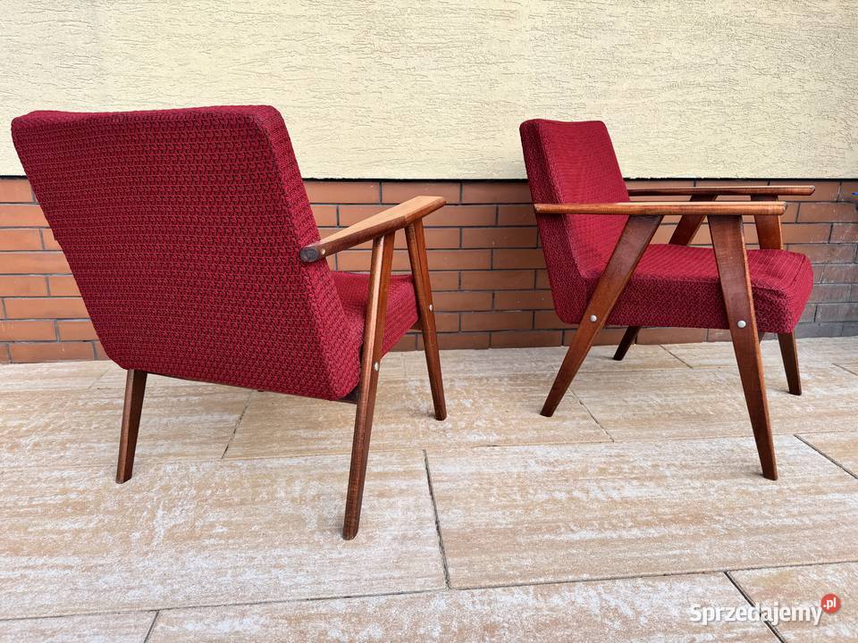 Fotel PRL lisek vintage art deco retro nie Garwolin