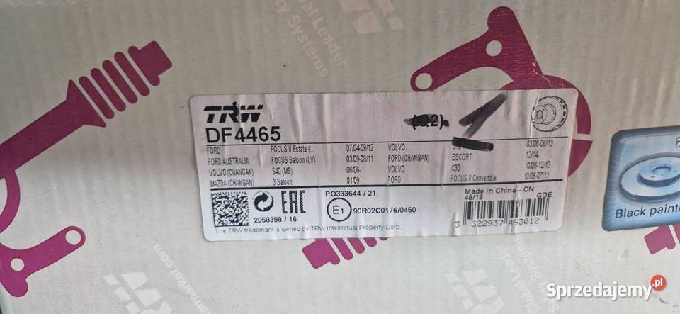 Ford Mazda Volvo tarcze hamulcowe trw nowe Tarcze hamulcowe Ornontowice