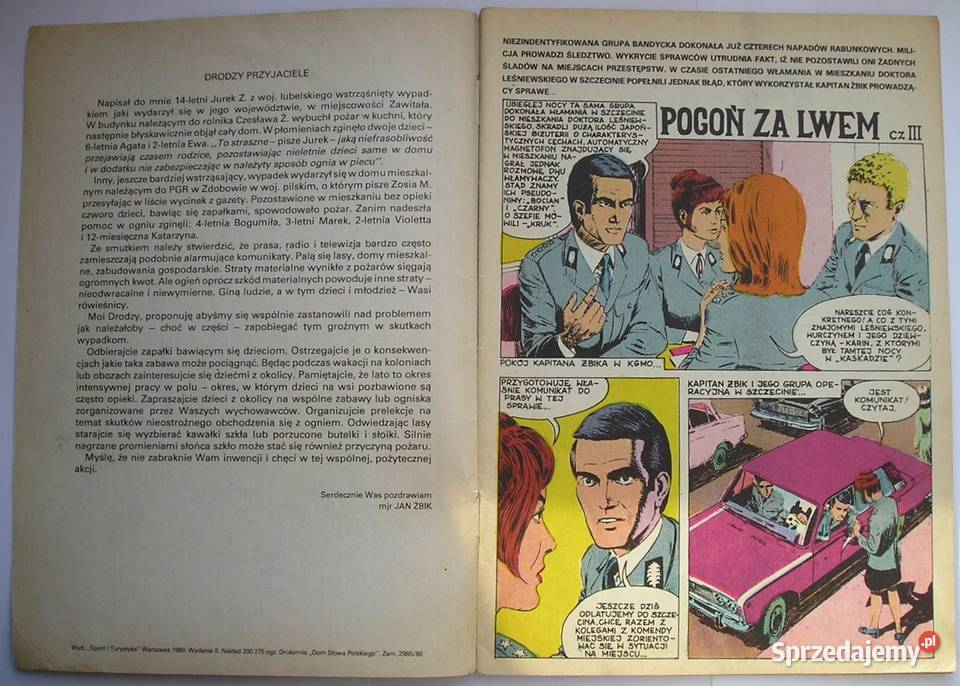 KAPITAN ŻBIK POGOŃ LWEM 1980 Pozostałe Łódź