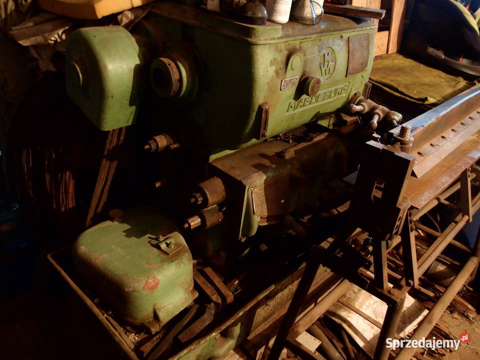 Duża przemysłowa Tokarka Magdeburg produkcja NRD Łódź