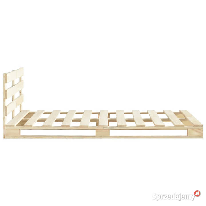 Rama łóżka z palet lite drewno sosnowe 180 x 200 mazowieckie Warszawa