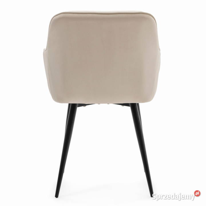 Beżowe Krzesło Tapicerowane Lago Wysyłka 24H Krzesła Tarchały Małe