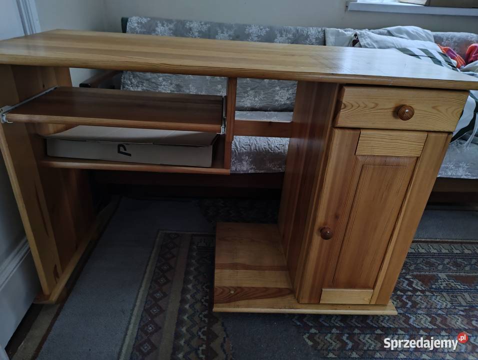 Biurko drewniane sosnowe 115cm Muszyna