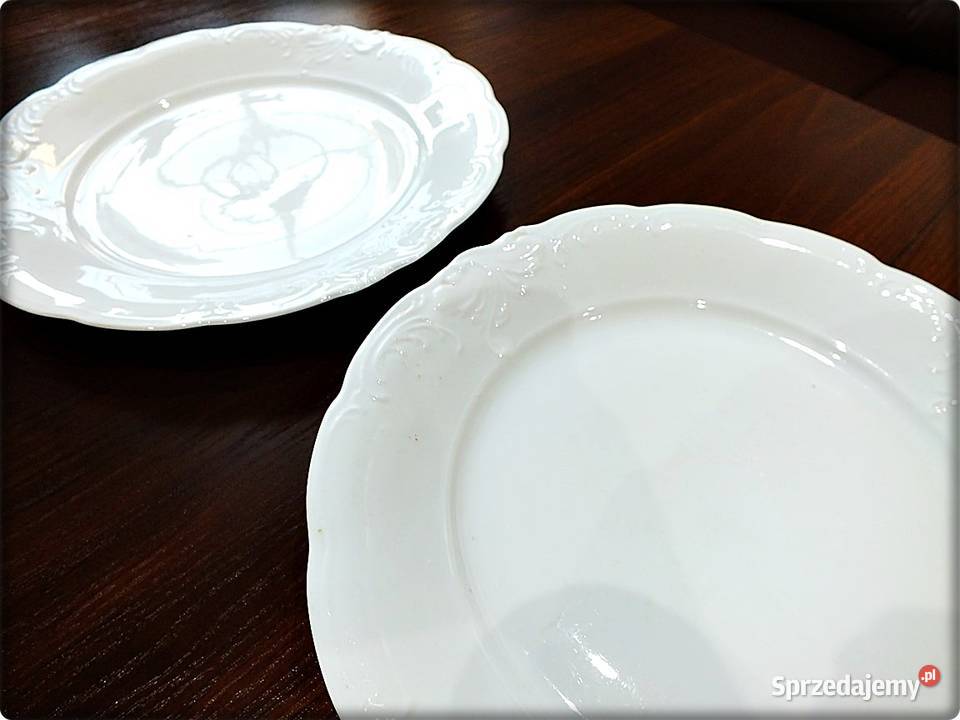 Talerz Porcelana Wawel 26 Biały Talerz z biały Żary sprzedam