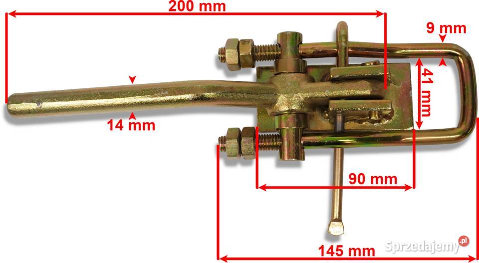 Spinacz Burty Zamknięcia Przyczepy PRAWY D35 D47 Solec Kujawski