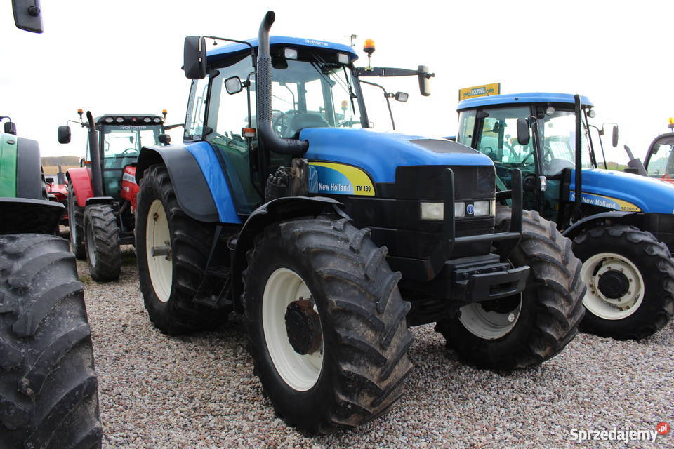 Holland TM 190 tur trima pneumatyka Zaczep dolny