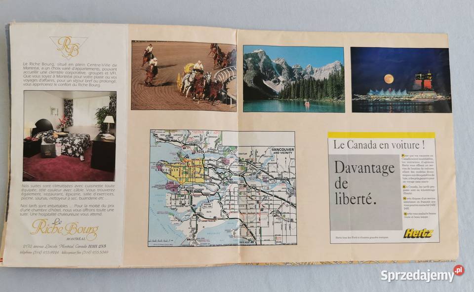 Mapa Kanady 1970 Puławy sprzedam