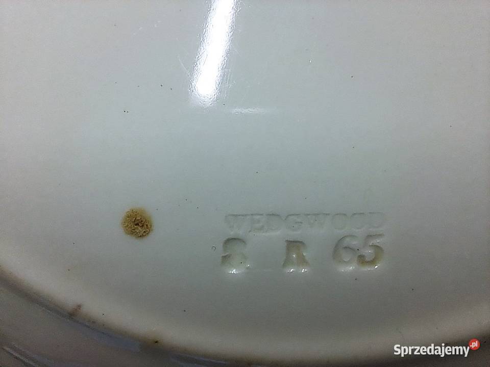 Komplet 5 oryginalnych talerzy Wedgwood Napoleon Porcelana i szkło