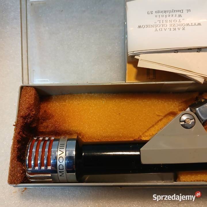 STARY MIKROFON DO MAGNETOFONU MDO VIII UNITRA Skierniewice