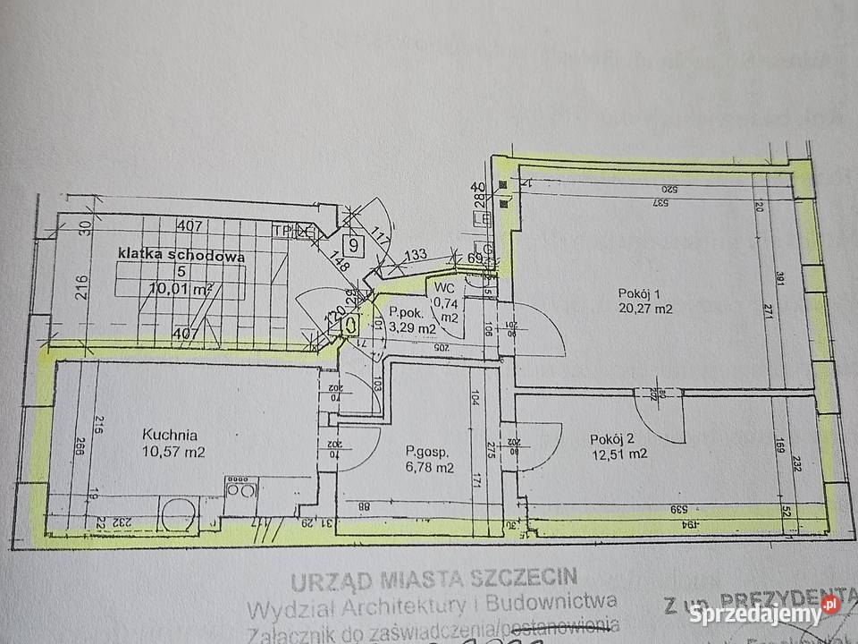 Mieszkanie na sprzedaż centrum 2 pokoje 54m Szczecin sprzedam