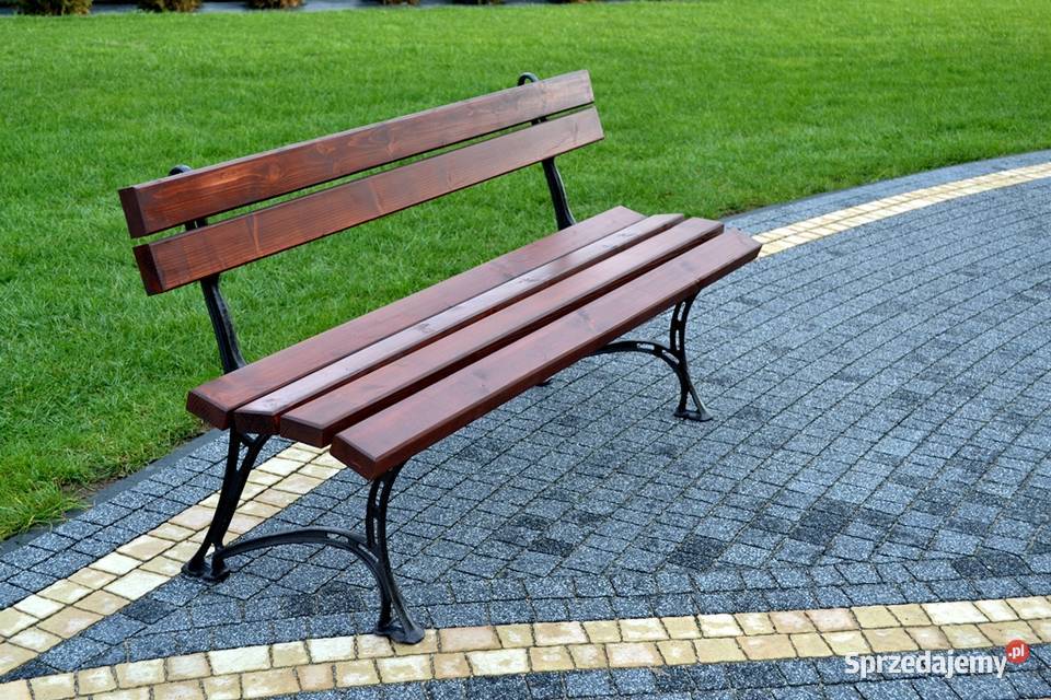 Ławka ogrodowa parkowa miejska odlewy żeliwne Meble ogrodowe Zalesie