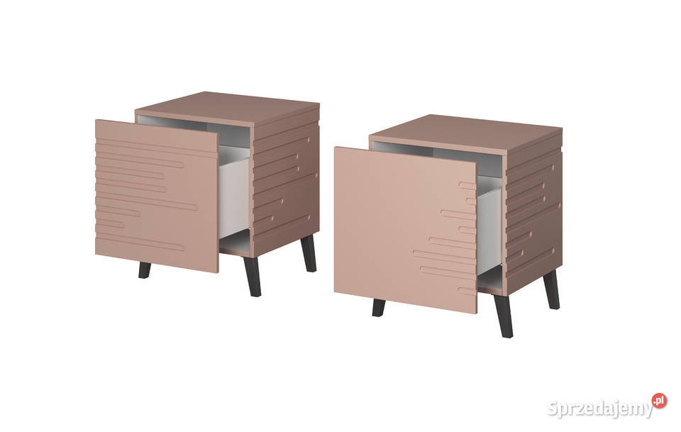 NOVA szafki nocne pudrowy róż 44cm Pozostałe Rzeszów