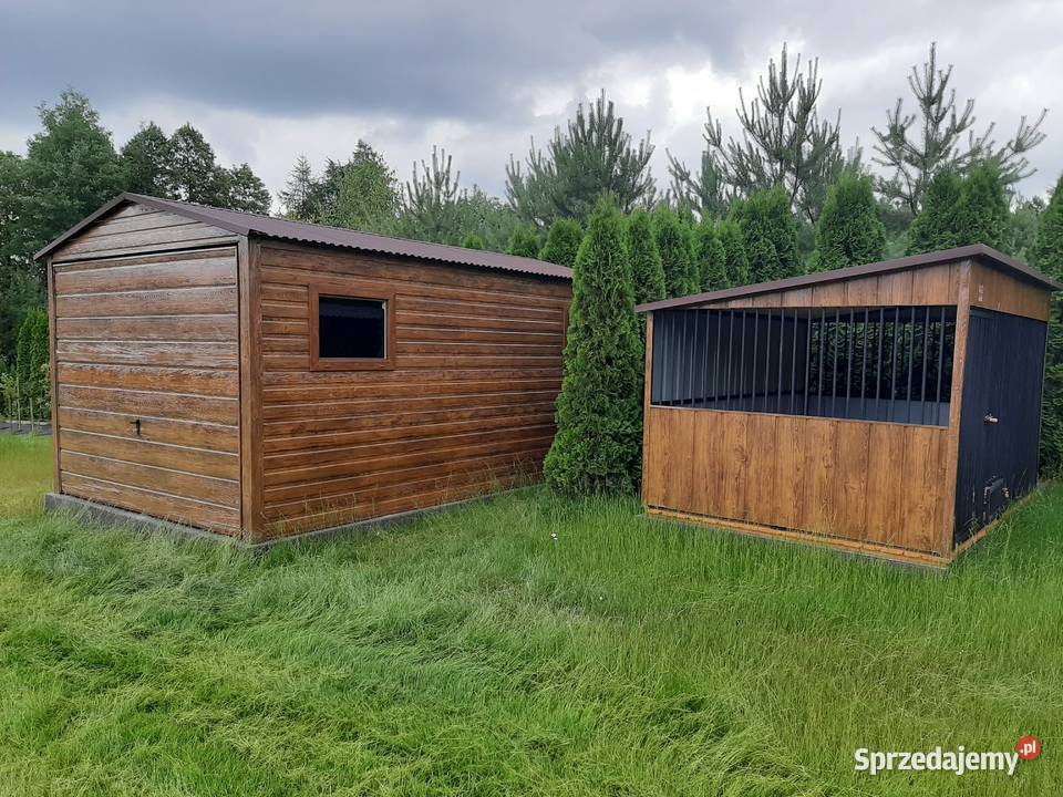 Garaż Blaszany Drewnopodobny 3x5 TANIO Garaże świętokrzyskie Kazimierza Wielka sprzedam