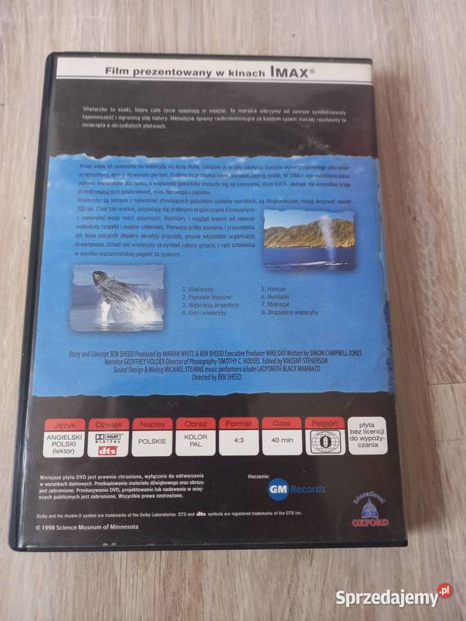 Ocean Wieloryby Giganty Głębin DVD Skawina