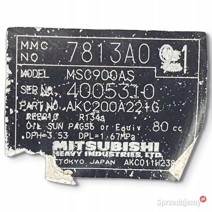 SPRĘŻARKA KLIMATYZACJI Mitsubishi Outlander II Chełm