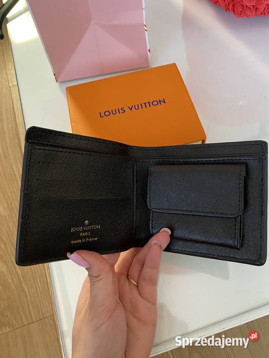 Portfel Louis Vuitton monogram LV szary czarny Kraków