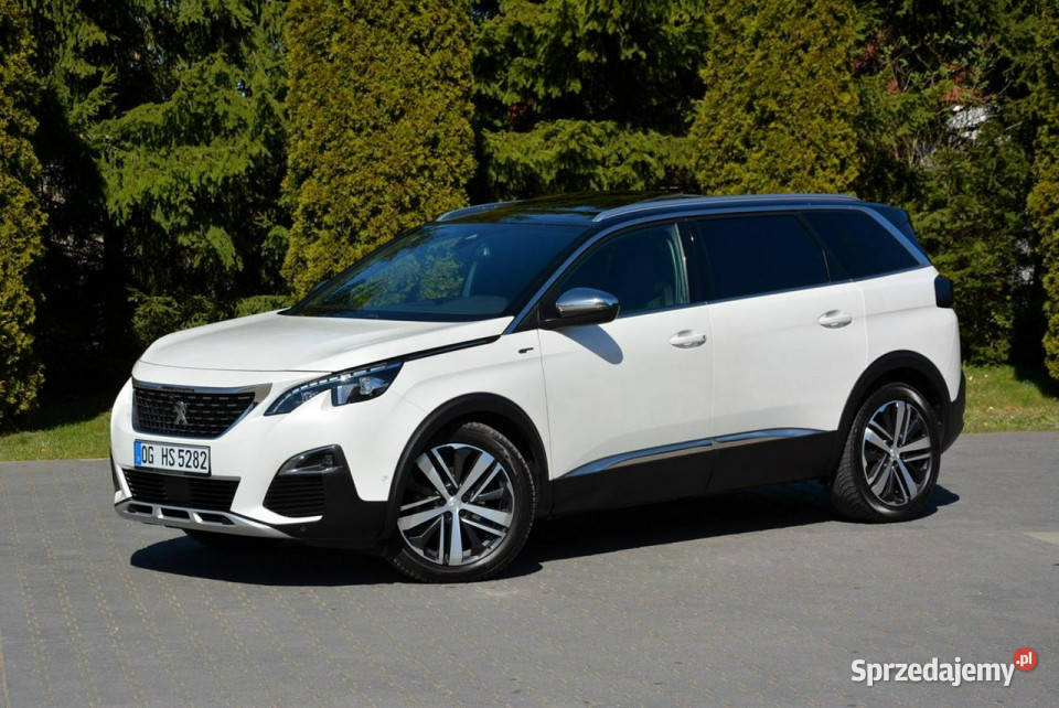 Peugeot 5008 GT Pack Biał Perła Skóry Radar ACC mazowieckie Ostrów Mazowiecka sprzedam