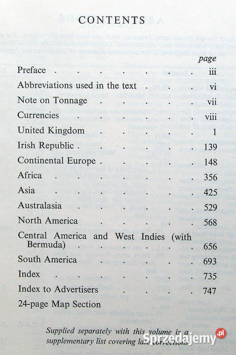 Ports Dues Charges and Accommodation Throughout Rok wydania 1964 małopolskie