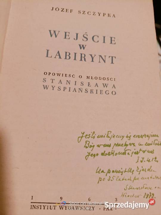 Wejście w labirynt Szczypka Wyspiańskiego mazowieckie Warszawa