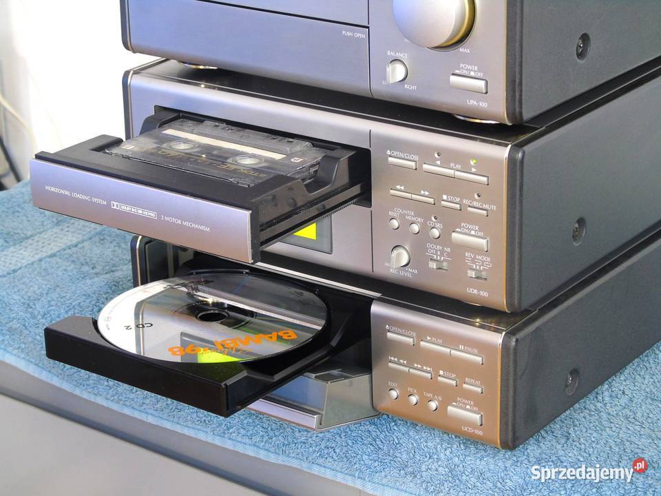 Wieża Denon pilot Wzmacniacz Radio CD Mag AUX Jasło