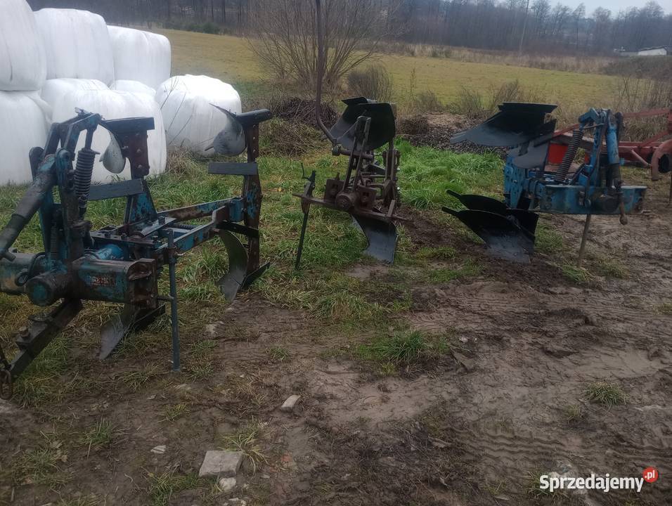 Pługi 2 skibowe obrotowe nieuszkodzony Pługi Huta Nowa