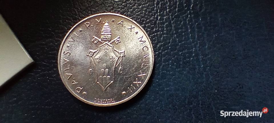 Stare monety 5 lir 1972 Watykan Numizmatyka Antyki, Sztuka, Kolekcje Lesko